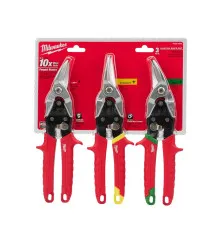 Kit Tesoura Chapa Aviação 10" C/3 pçs Esquerda - Direita - Reto