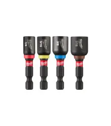Jogo Adaptador Magnético 1/4" X 50mm C/04 pçs (1/4"-5/16"-3/8"-7/16") G