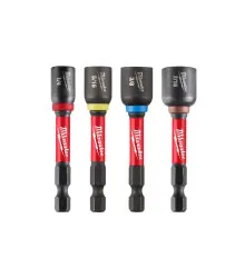 Jogo Adaptador Magnético 1/4" X 65mm C/04 pçs (1/4"-5/16"-3/8"-7/16")