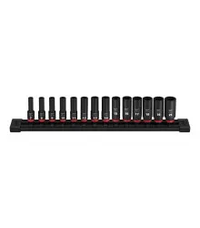 Jogo Soquete Impacto Enc. 3/8" Longo 14 pçs