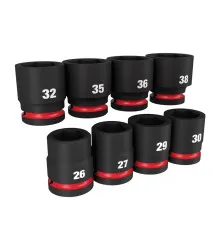 Jogo Soquete Impacto Enc. 3/4" Curto 08 pçs