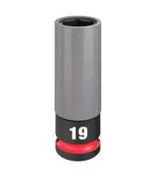 Soquete Impacto E 1/2"" X 19mm X 78mm C/ Capa - 49-66-7804