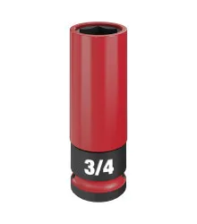 Soquete Impacto E 1/2"" X G 3/4"" X 3"" C/ Capa - 49-66-7810